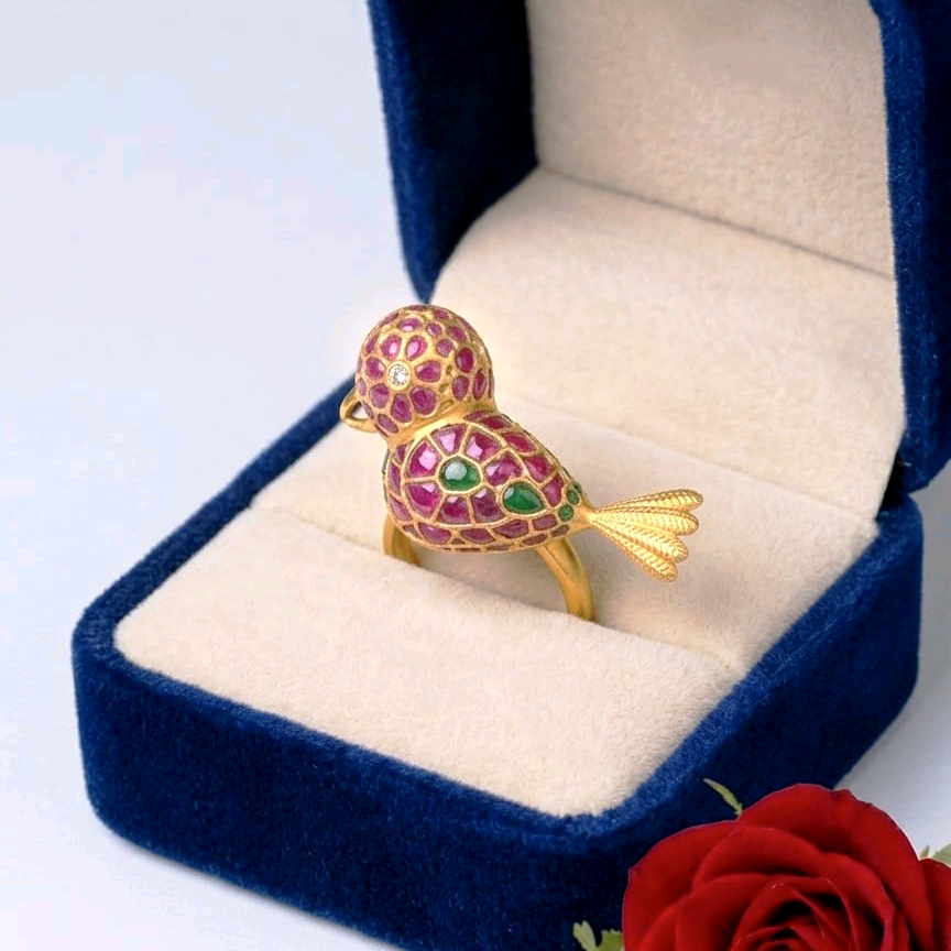 Silver Chidiya Ring